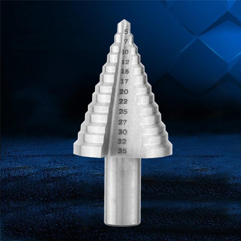 Boaby Step Drill Bit 1PC High Speed Steel Step Drill Bit 5mm-35mm Wood Metal Drilling Tool Boaby Step Drill Bit 1PC High Speed Steel Step Drill Bit 5mm-35mm Wood Metal Drilling Tool