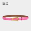 Belt Ladies Leather Belt Girls Retro Cowhide Lazy Belt Women'S Decorative Outer