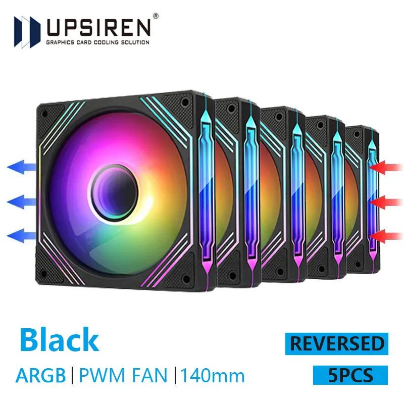 UPSIREN PF-14 PRISM 4PRO Computer Chassis Fan 14cm ARGB 4 Pin PWM Quiet Cooling Fan 12V Large Air Volume 61.5CFM/650-1800RPM
