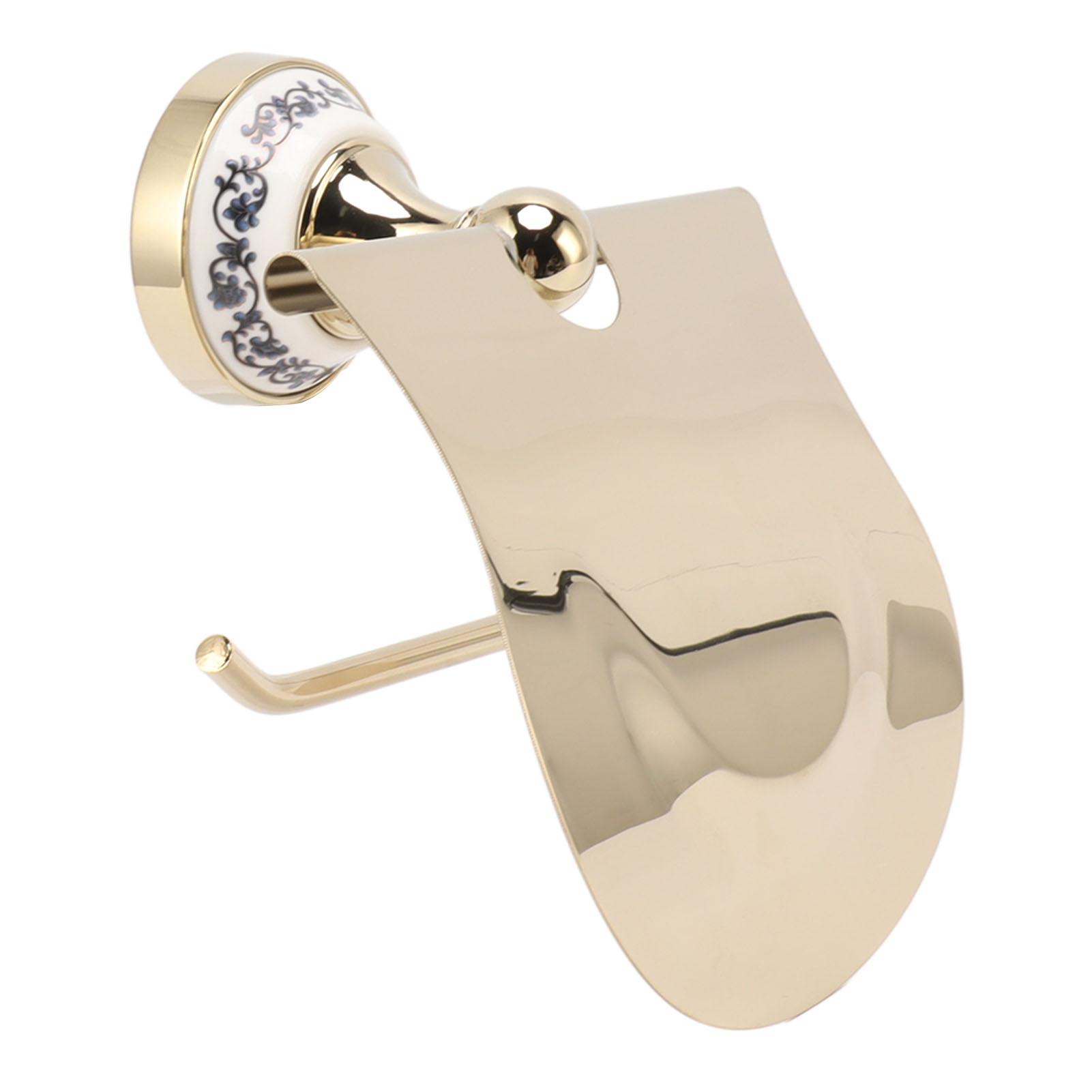 

Держатель для туалетной бумаги, золотой, винтажный, изысканный, из нержавеющей стали, вешалка для рулонов салфеток для ванной комнаты и кухни