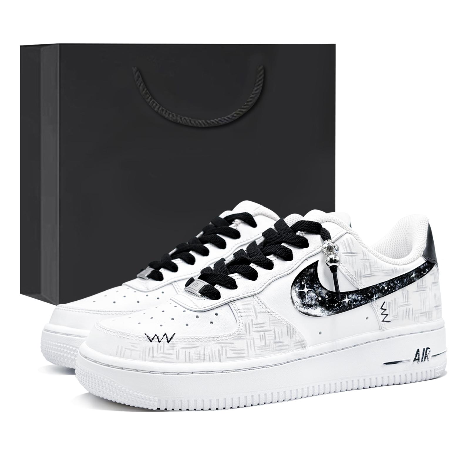 

Nike Air Force 1 Shopping Bag, Galaxy Little Fragrance, First Moon Culture CH Abrasion Resistant Slip Resistant Low top CW2288-111(TeamTwo-bag) 43