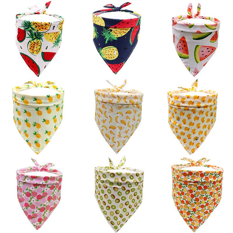 Cotton Pet Bandana for Dogs Cats Summer Thin Dog Triangular Bandage Scarf Golden Retriever Bibs Mascotas Grooming Accessories