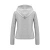 Vintage Striped Hooded Sweatshirt Slim Fit Zip Up Cardigan Streetwear Women