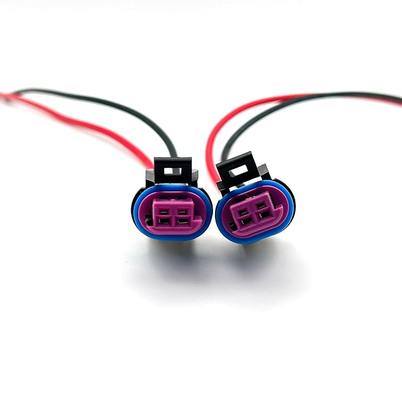 Coolant Temperature Sensor Connector For GM LS 2-Wire Pigtail, Water Temp LS1 Plug Radiator Switch OEM Color, For LS1 LS3 LS2 LQ4 LQ9 LS6 L92 L99 L33