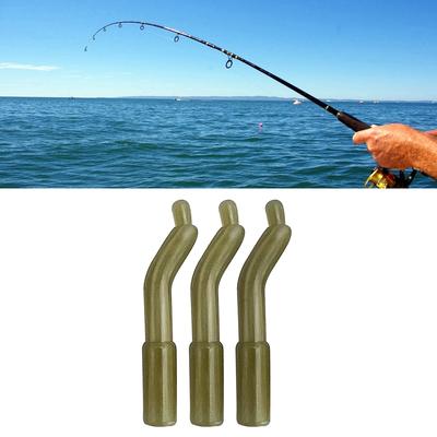 50Pcs/pack Fishing Hook Tackle Sleeves Soft Carp Fishing Hook Sleeve Durable Fishing Tube Carp Fishing Accessories Set