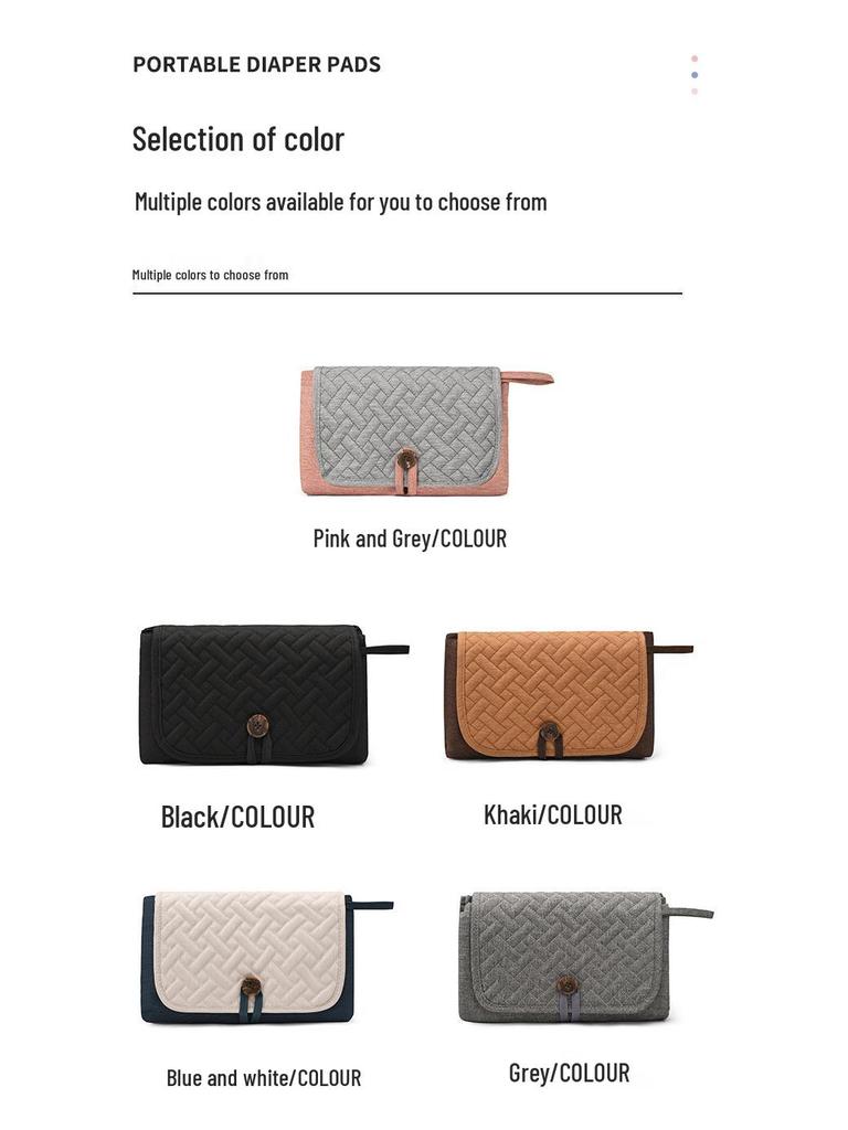 Portable Foldable Newborn Diaper Bag & Pad Combo