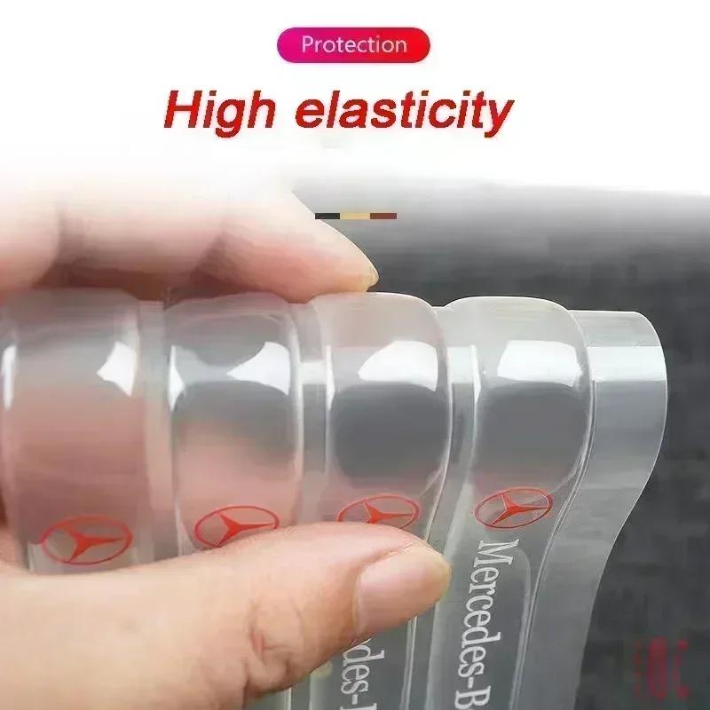 4Pcs Car Door Protector Transparent Decals Auto Guard Protective Stickers For Mercedes benz AMG GLA CLA GLE GLB A B C E S Class PG1