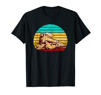 Lustige Eisenbahn Dampf Lokomotive SL Lustige Vintage Retro Eisen Otaku Waren T-shirt T-shirt männer T-shirt