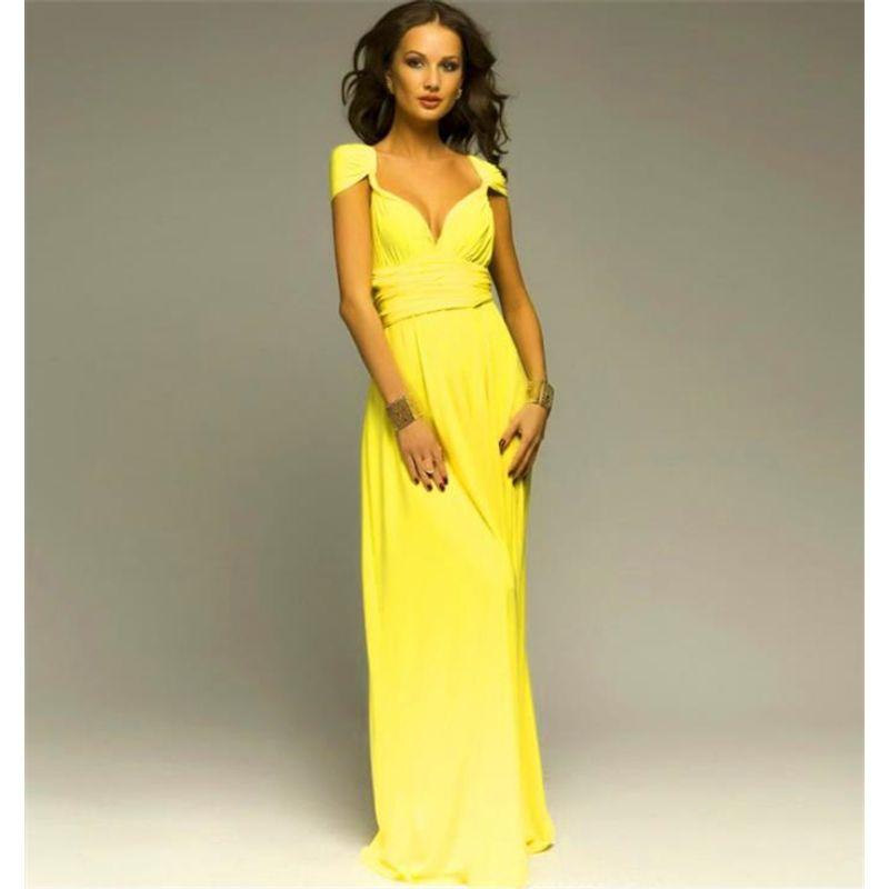 

Fashion Formal Dress Dress Women s Clothes Sexy Maxi Dress Gown Women Yellow S