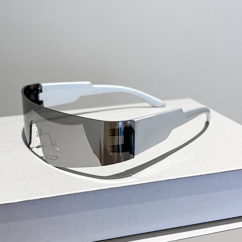Future Technology Sense Punk Frameless Integrated Sunglasses Trendy Men And Women Cycling Sunglasses