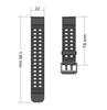 22mm Silicone Strap for Garmin Fenix 8 47mm/Fenix E 47mm/Quatix 7 Pro Multiple Holes Watchband
