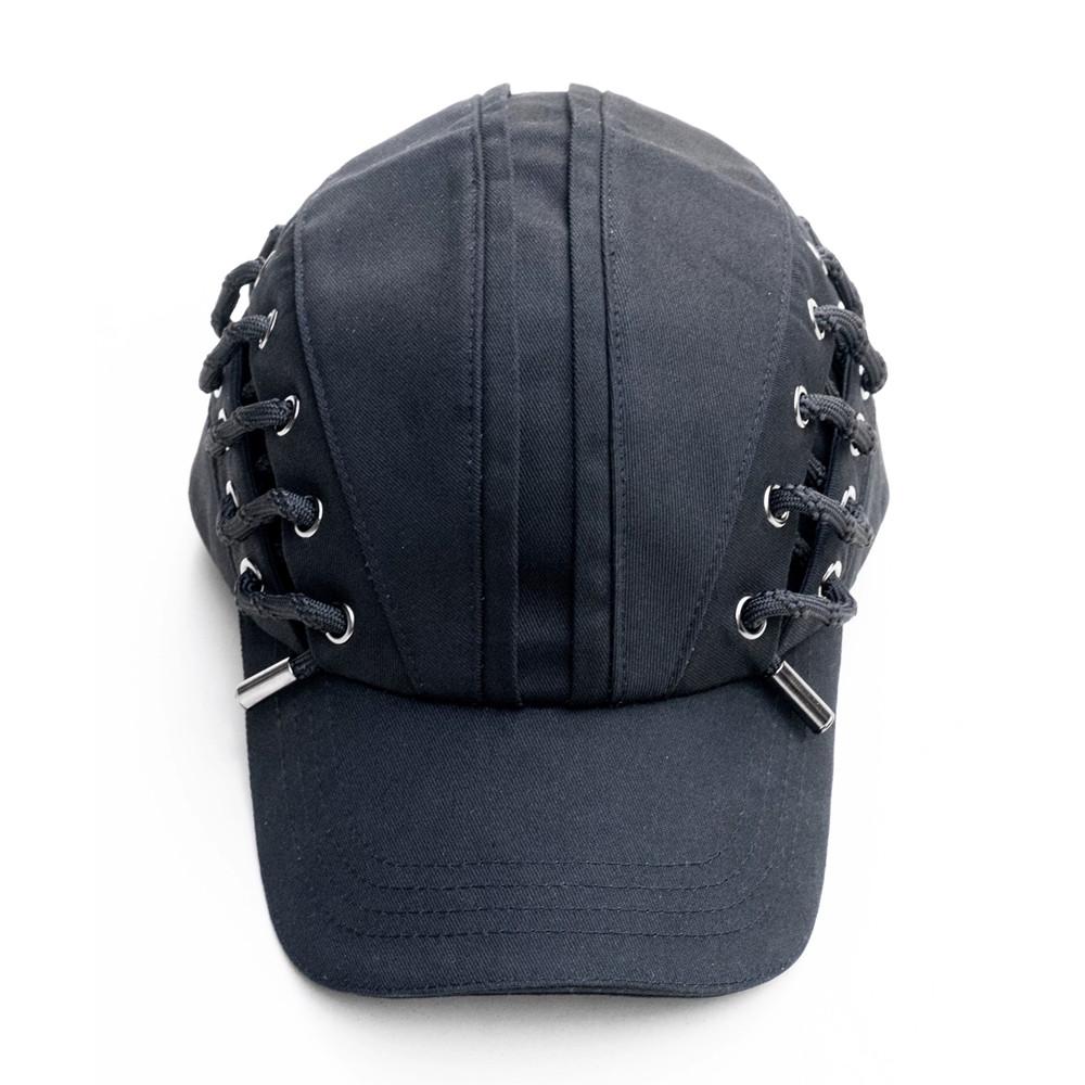 Punk Techwear Style Side Lacing-up Hip Hop Baseball Cap Men Women Niche Style Original Fashion Hat Casquette Homme