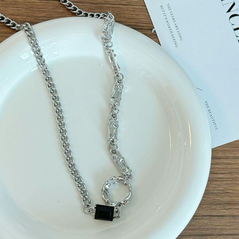 Mangxing Unisex Cross Necklace Set: Trendy Hip Hop Style for Men and Couples