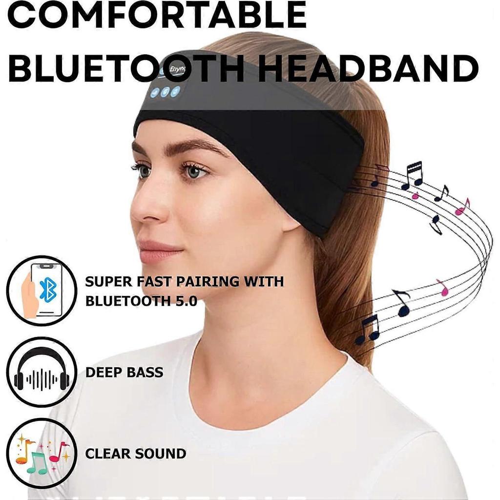 Sleep Headphones Wireless Headband, Sleep Mask and Eye Mask for Sleeping with Bluetooth Earphones, Comfortable Headband with Wireless Headphones for