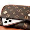 Women's Small Crossbody Tote Bag with  Pattern Two Compartment Handbag Kangaroo Logo Brown and   Designer Shoulder Bag
