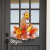 Harvest Door Fall Hanging With Sunflower Decor For Fall Festival Celebrations