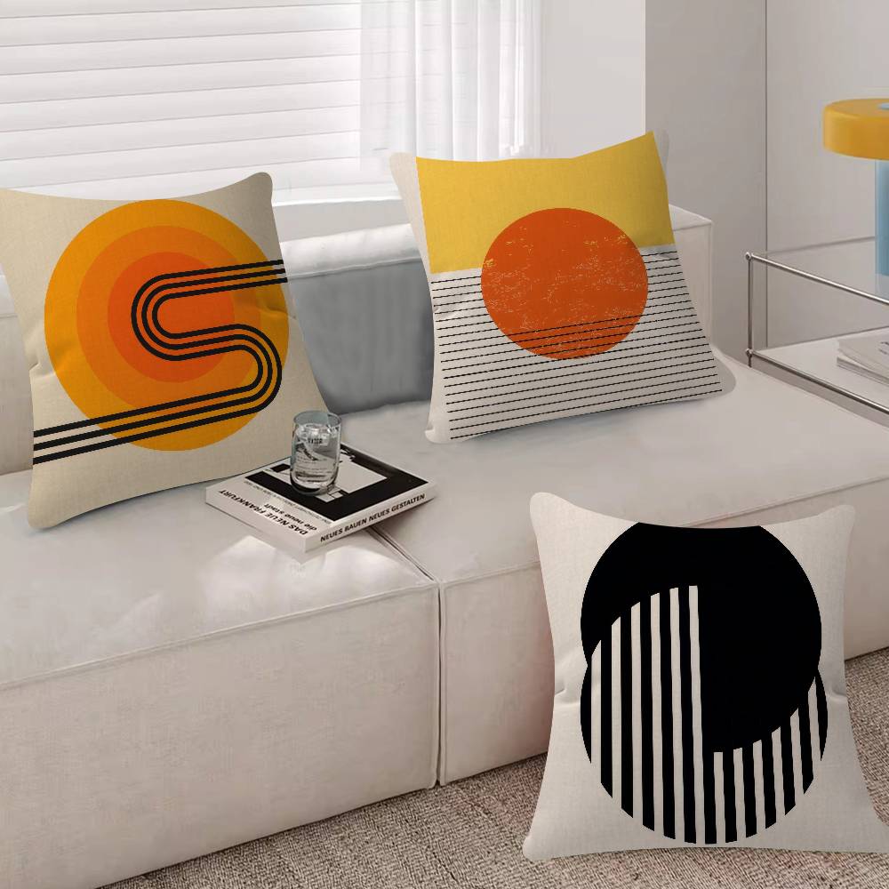 abstract Bauhaus-style  Cushion Cover Inches Farmhouse Decor Home Throw Pillow Covers for Couch Decorations