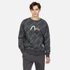 Evisu AW23 All Over Logo Print Oversized Sweatshirt Men sweatshirt Dark-Gray 2EAGNM3SW5158RXFL