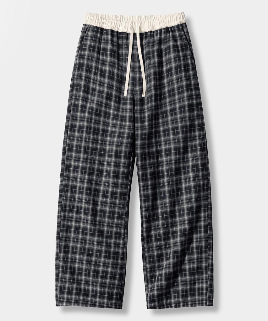 EUGGEN Plaid Check Layered Pants_2 Color