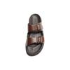 Zara Double Strap Decorative Buckle Silent Slide Sandals Men Sandals Brown 2700220700
