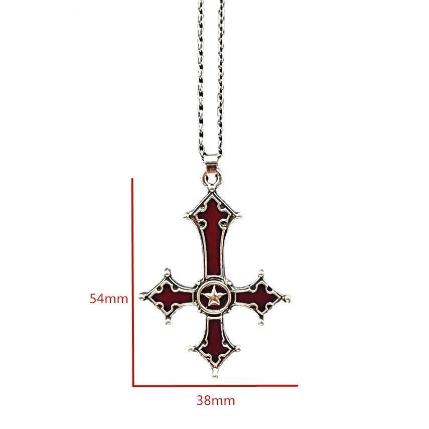 Gothic Cross Pendant Necklace Jewelry Punk Style Jewelry Accessory