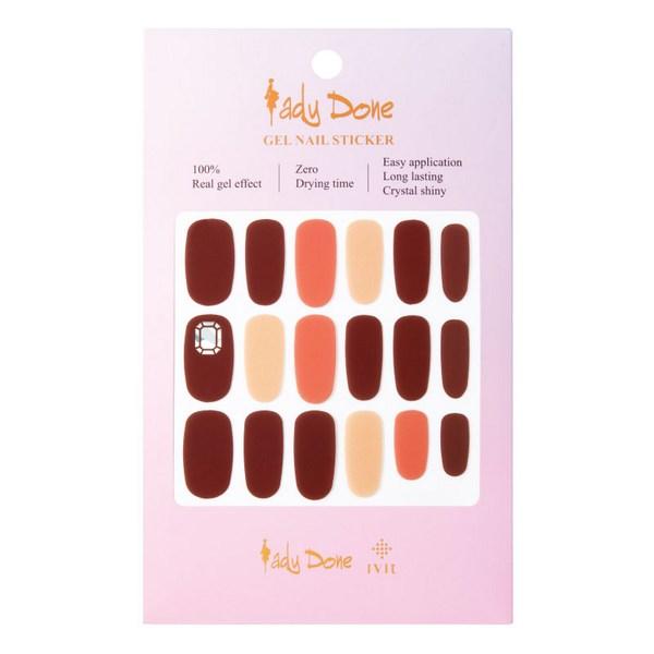 

Lady Dawn Eyebit Gel Nail Sticker, desing109, 1 set