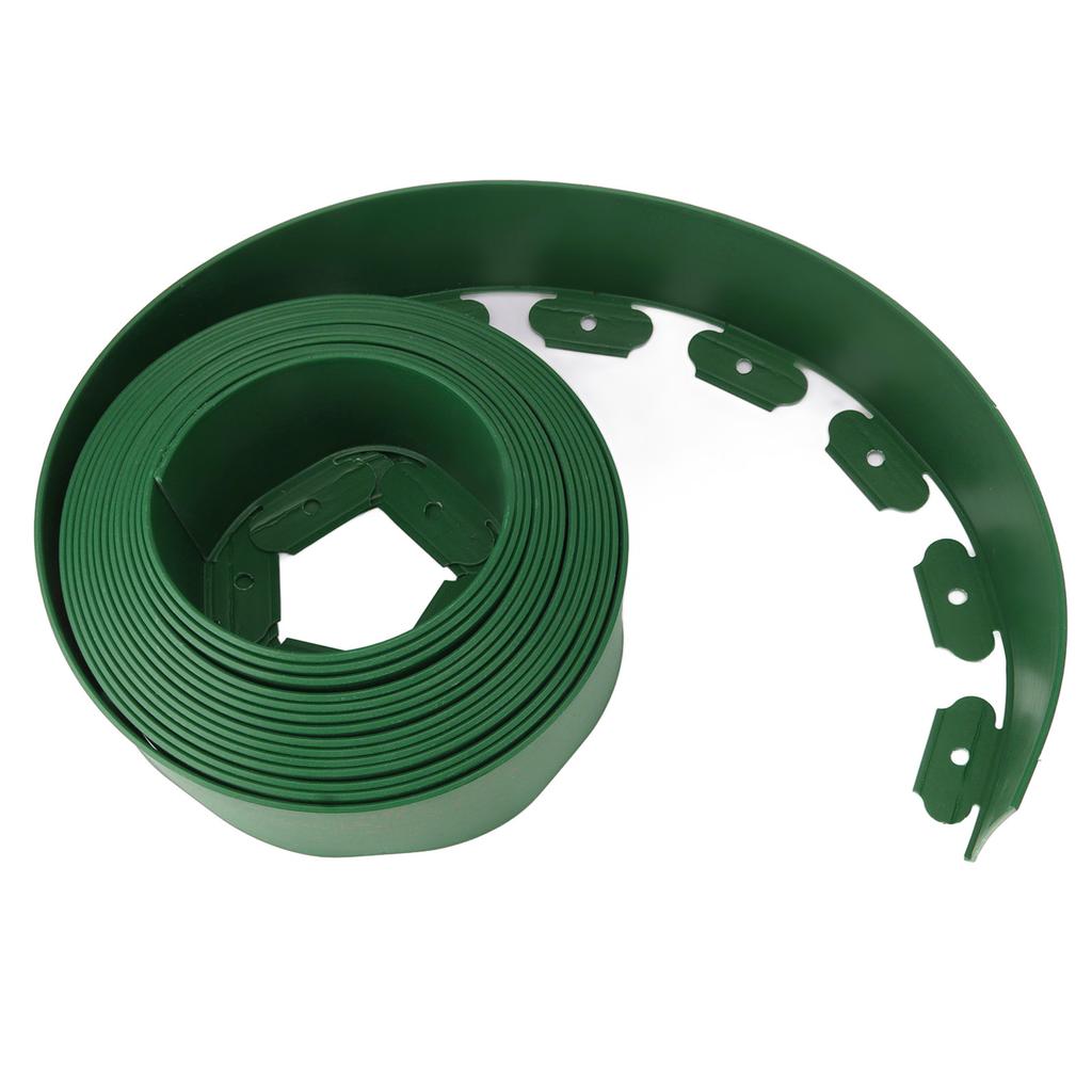 Landscape Edging Kit PE No Dig Tall Wall Garden Border with Stakes for Lawn Flower Bed Grass Yard