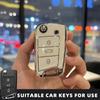 Auto TPU Schlüsselhülle Abdeckung für VW Volkswagen Golf 7 Mk7 Tiguan Mk2 T-Roc T-Cross Skoda Octavia Kodiaq Karoq Seat Ateca Leon Schlüsselanhänger