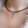 Less is more Onyx Antique Key Necklace
