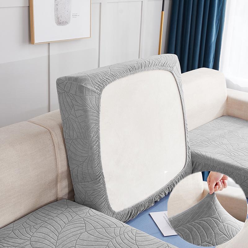 Waterproof Seat Cushion Coverastic Solid Sofa Cover For Living Room Removable Home Sofa Cushion Covers