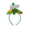 Festival Saç Bandı Payetli Saç Halka StPatricks Yonca Saç Bandı Parti Aksesuarları