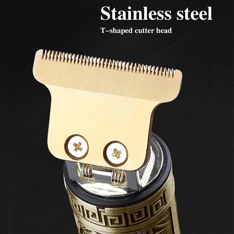 LCD Digital Display T9 All Metal Shaver Reise Bærbar Elektrisk Barber Elektrisk Pusher Hårklippemaskin for kvinner