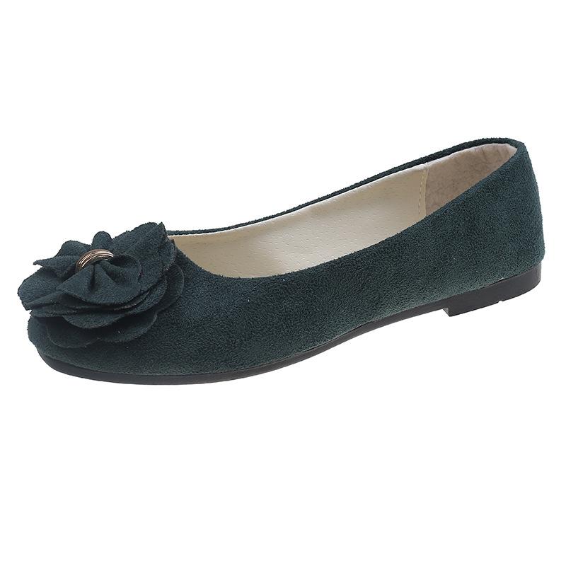 Fashion High Quality Women's Shoes Fashionable Flower Design Flat Shoes for Women Butterfly Knot Suede Single Shoes 43 Zapatos De Mujer