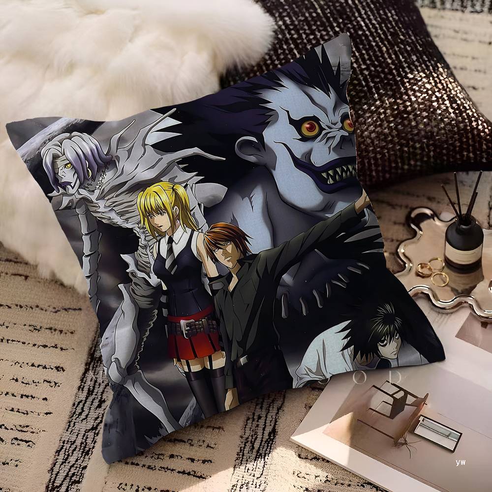 Anime D-death Note Polštář Dárek Domácí Kancelářská Dekorace Polštář Ložnice Pohovka Auto Potah Polštáře Povlak na Polštář