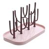 Multifunctional Cactus Baby Bottle Drying Rack - Detachable and Efficient Cup Drainer