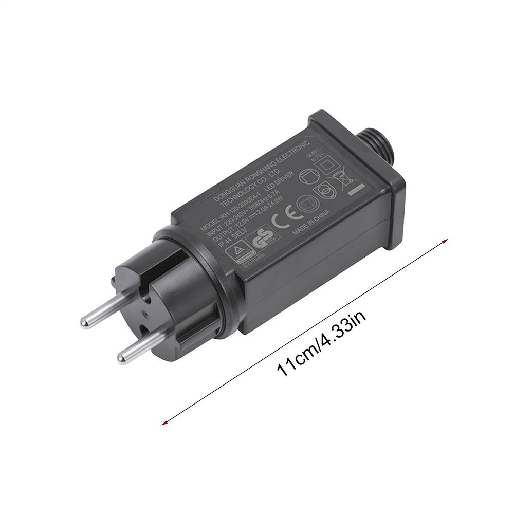 

12V EU Plug LED Light Transformer LED Fairy Light Adapter IP44 Waterproof Transformer for Outdoor Yard Inflatables