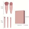5-teiliges Mini-Make-up-Pinselset mit Spiegel, weichen Borsten, präzisem Make-up, einfach, ein perfektes Make-up zu kreieren, als Geschenk geeignet