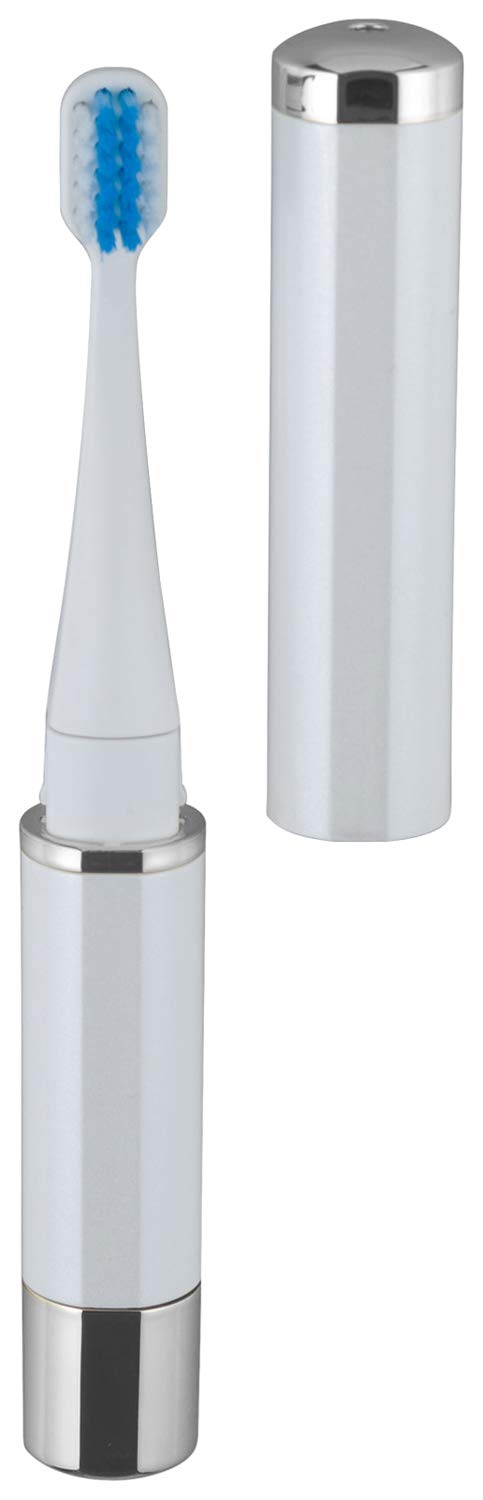 

Rozen Star Sonic Toothbrush with Negative Made in Compact Slim Plaque Pocket Ions, Japan, Head, Neck, Removal, Size, White, TB-100W