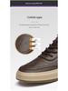 Baskets Homme Haut de Gamme en Cuir Véritable 2025: Chaussures décontractées polyvalentes à semelles épaisses en cuir de vache