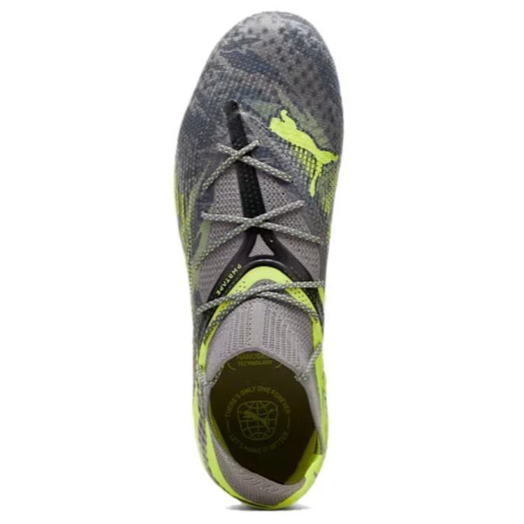 Puma FUTURE 7 ULTIMATE MG Multi Ground Abrasion Resistant Soccer Shoes Men's Gray Green 108016-01
