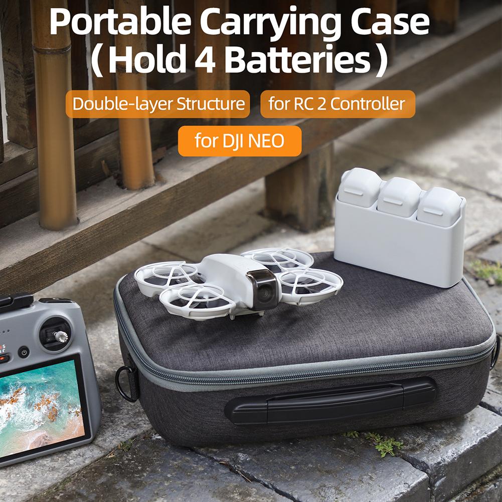 Portable Carrying Case Carrying Bag Shockproof Case for DJI Neo Drone and RC 2 Remote Controller
