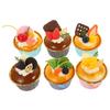 WINOMO 6 Pieces Simulation Food Cupcake Model Food Sample Cupcake Model Sample Food Model Bread Western Food Simulation