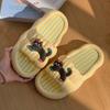 Slippers women summer wear cartoon hot dog couple soft bottom home non-slip indoor cool slippers holiday