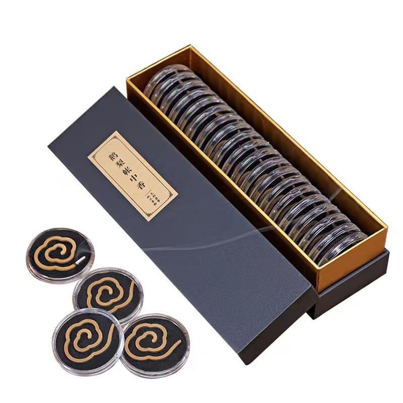 Aromatic Agarwood Pear & Sandalwood Coil Incense Set