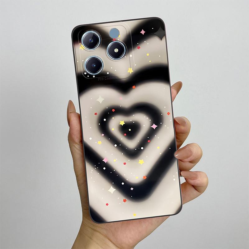 For Realme C63 C61 Narzo N63 Phone Case RealmeC61 RMX3939 Silicon Soft TPU Shockproof Cover Painted Printed Protective Shell Bag