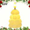 Christmas Party Table Centerpieces Tree Shaped Flameless LED Candles, Battery Operated Flickering Candle Themed Accent Lighting Light, Holiday Desktop