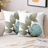 Pieces Tropical Leaf  Floral Print Throw Pillow Covers Pattern Cushion Cover Suitable for Sofa Bedroom Car Pillow Cover