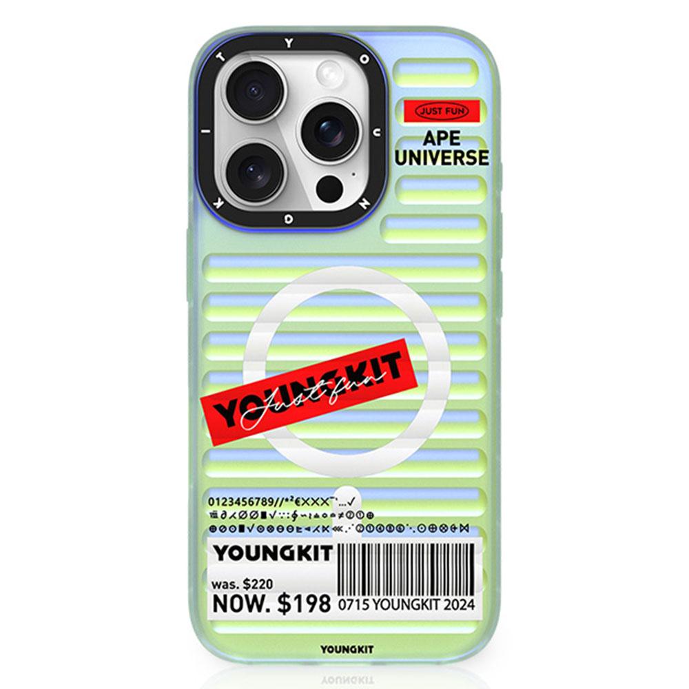 

YOUNGKIT Gradient Series for iPhone 16 Pro Case Compatible with MagSafe IMD TPU Back Cover Red