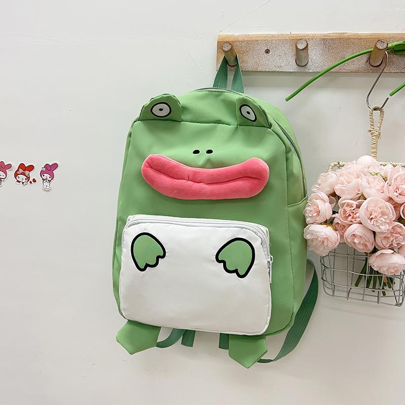 

Милый милый рюкзак-лягушка 2025 новый мужской и женский универсальный студенческий рюкзак большой вместимости