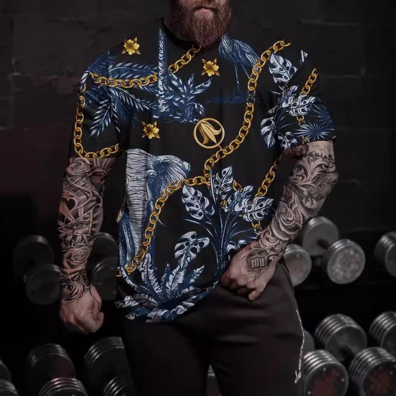 

New Men s Quick Drying Summer Thin High-quality Retro Breathable Cool Short Sleeved T-shirt S